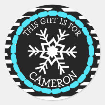 Etiquetas de presentes de Natal personalizadas