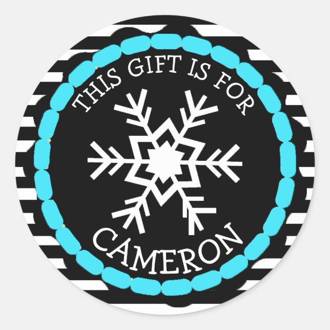 Etiquetas de presentes de Natal personalizadas (Frente)