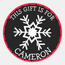 Etiquetas de presentes de Natal personalizadas