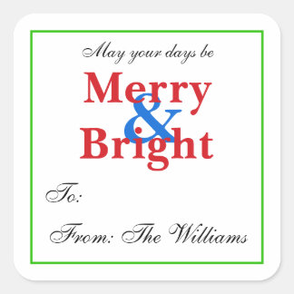 Etiquetas de presentes de Natal personalizadas