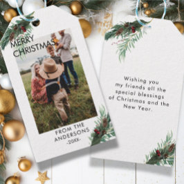 Etiquetas de presentes de Natal personalizadas