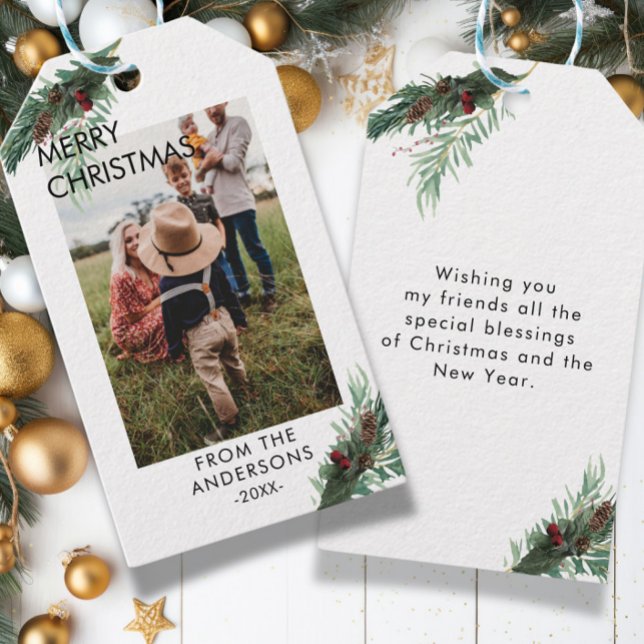 Etiquetas de presentes de Natal personalizadas (Criador carregado)