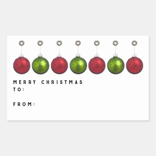 Etiquetas de presentes de Natal personalizadas (Frente)