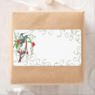 Etiquetas de Presentes de Natal Vintage Humingbird