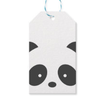 Etiquetas de presentes de Panda