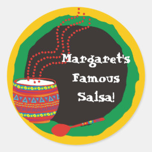 Etiquetas de presentes decoradas com cozinhar mexi