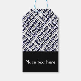 Etiquetas de presentes do Designer de Tipografia d