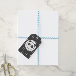 Etiquetas de presentes do panda dotadas