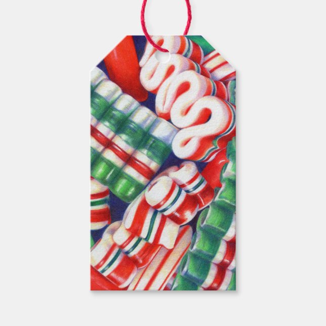 Etiquetas de presentes do RIBBON CANDY (Frente)