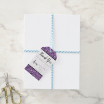 Etiquetas de presentes favoritas de falso roxo esc