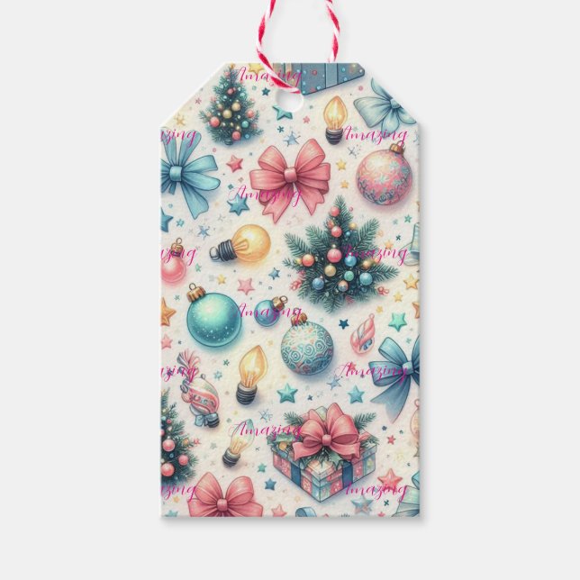 Etiquetas de presentes festivos (Frente)