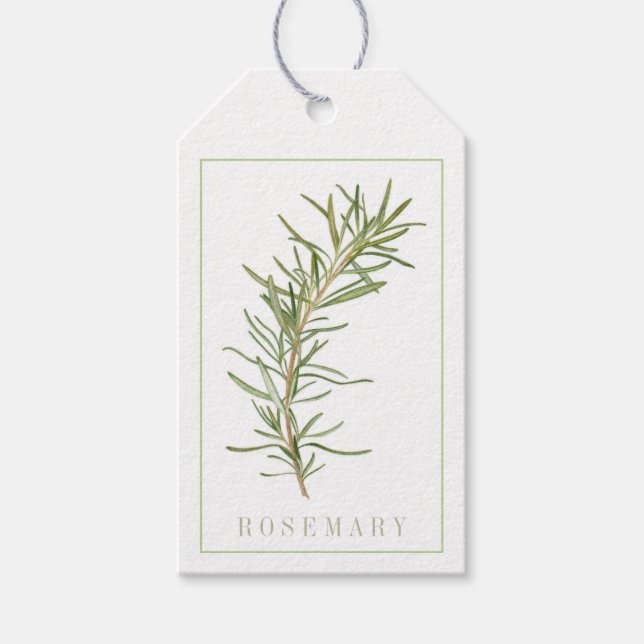 Etiquetas de presentes FRESH ROSEMARY (Frente)