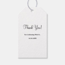 Etiquetas de presentes minimalistas modernos