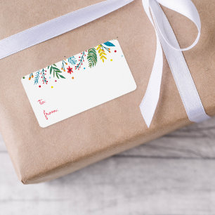 Etiquetas de presentes no feriado Whimsy