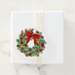 Etiquetas de presentes no Natal - Marcas de favore