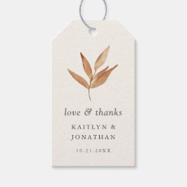 Etiquetas de presentes para Casamento outono Elega
