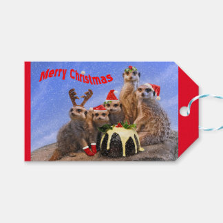 Etiquetas de presentes para felizes Meerkats
