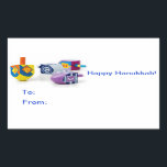 Etiquetas de presentes para Hanukkah felizes<br><div class="desc">Torne rápido e fácil este Chanucá com estes adesivos felizes para terminar e identificar seus presentes com talento! Feliz Trava Todos!</div>