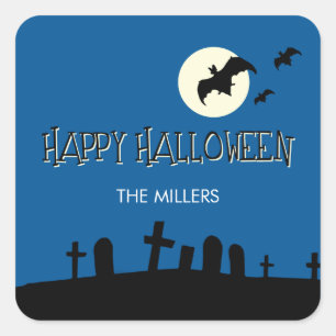 Etiquetas de presentes para o Halloween