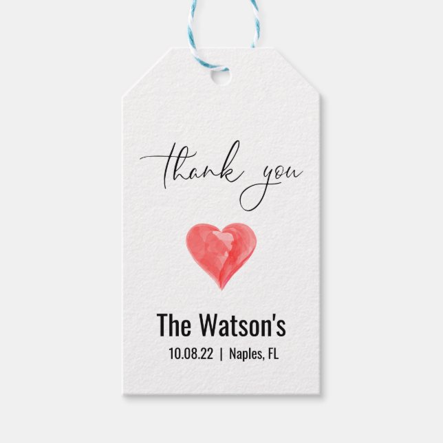 Etiquetas de presentes personalizadas (Frente)