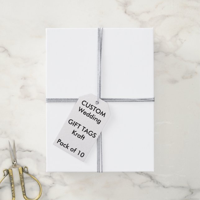 Etiquetas de presentes personalizadas de casamento (Com cordão)