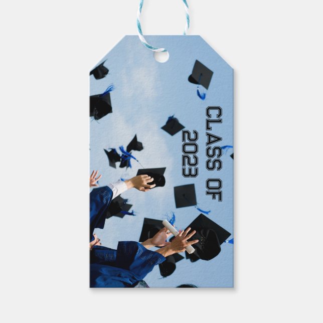 etiquetas de presentes personalizadas de graduação (Frente)