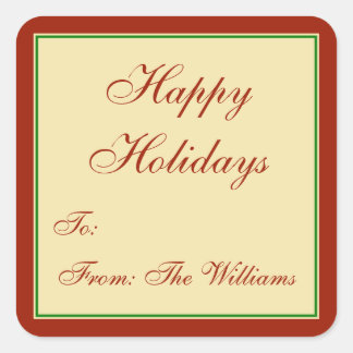 Etiquetas de presentes personalizadas de Natal Ver