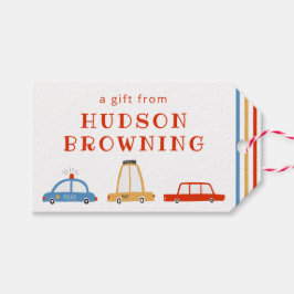 Etiquetas de presentes personalizadas para carros