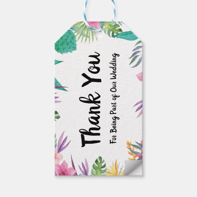 Etiquetas de presentes personalizadas para casamen (Frente)