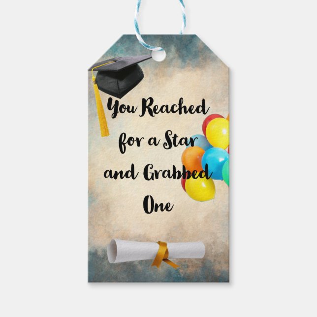 Etiquetas de presentes personalizadas para graduaç (Frente)