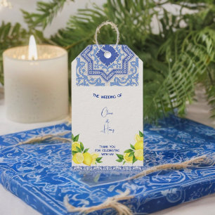 Etiquetas de presentes personalizáveis do Azulejo 