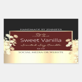 Etiquetas de produto Borgonha Elegante Quadro Dour