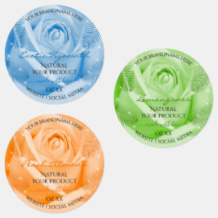 Etiquetas de produto cor azul-claro-Rosa azul-clar