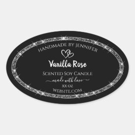 Etiquetas de produto das estrelas de brilho preto