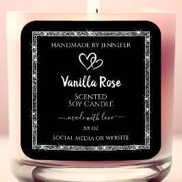 Etiquetas de produto das estrelas de brilho preto