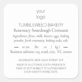 Etiquetas de produto de componente elegante simple