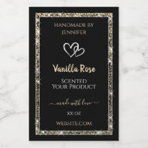 Etiquetas de produto de estrelas de borda negra e 