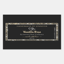 Etiquetas de produto de estrelas de borda negra e