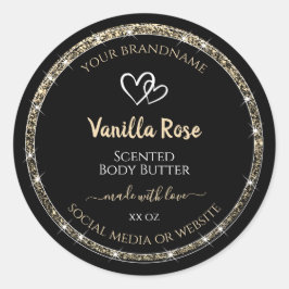 Etiquetas de produto de estrelas de borda negra e