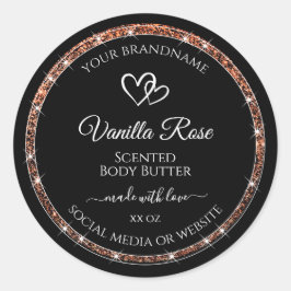 Etiquetas de produto de quadro brilhante Dourado a