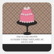 Etiquetas de produto do estilo Boutique da padaria