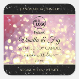 Etiquetas de produto do logotipo Dourado brilhante