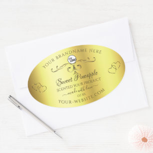 Etiquetas de produto Dourado e luxuoso Ornamentado