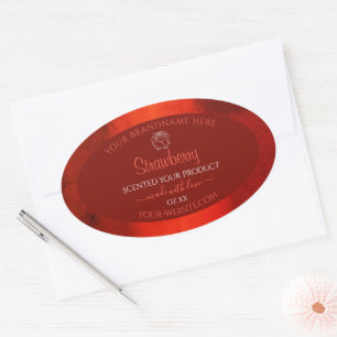 Etiquetas de produto Luminoso Red Marble Rosa Gráf