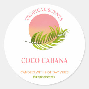 Etiquetas de produto para a Vela branca do logotip