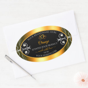 Etiquetas de produto preto para decoração de cor