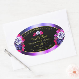 Etiquetas de produto preto roxo, cor-de-rosa, Rosa