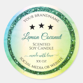 Etiquetas de Produto Sparkle com Gradiente Verde T