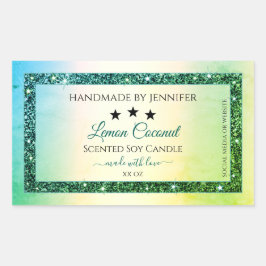 Etiquetas de Produto Sparkle com Gradiente Verde T