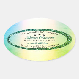 Etiquetas de Produto Sparkle com Gradiente Verde T